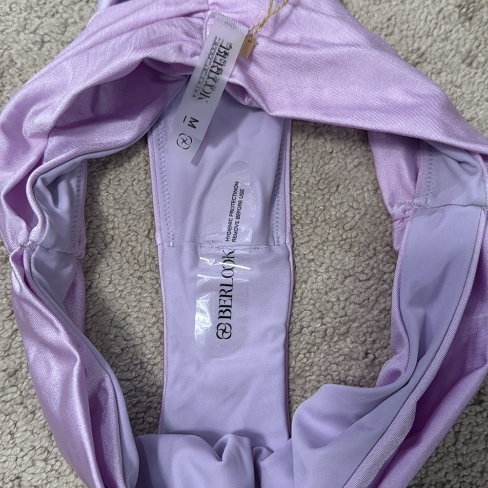 BERLOOK - Purple Ruched Bikini - Picture 7 of 8